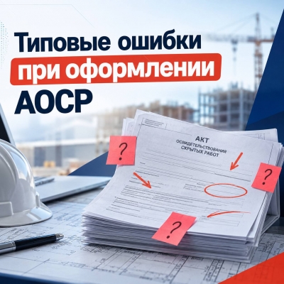 Типовые ошибки при оформлении актов освидетельствования скрытых работ